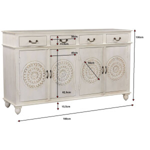 XXL Sideboard BLATO Shabby Chic