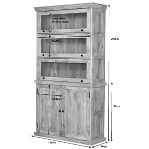 Schrank TAVEL Vitrine braun