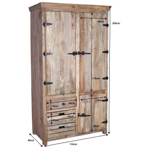 Kleiderschrank STONE Vintage