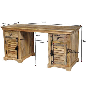 Schreibtisch RIVIERA Antik