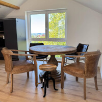 Esstisch HARRISON braun Ø120