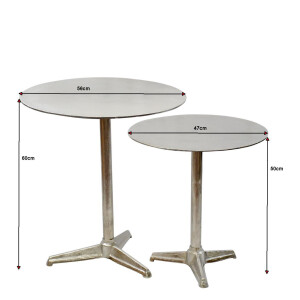 Couchtisch SELENA rund 2er Set