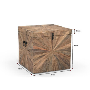 Truhe MERID Altholz 45x45cm
