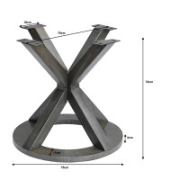 Tischgestell MERID Metall schwarz
