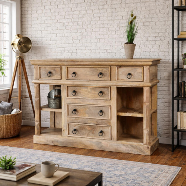 Kommode rustikal 120cm Vintage PAZIN » massiv