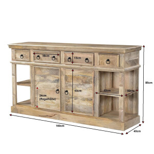Sideboard PAZIN rustikal 160cm