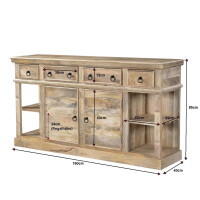 Sideboard PAZIN rustikal 160cm