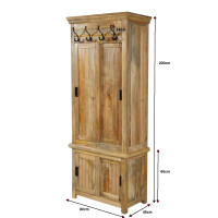 Schuhschrank REVIN Landhaus braun