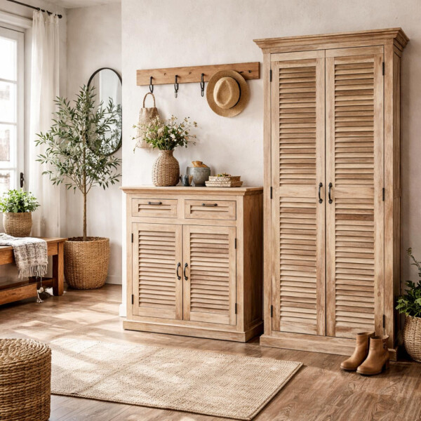 Highboard Lamellen MAREDA » massiv 90cm