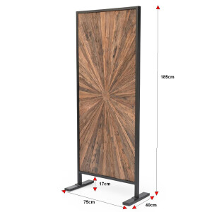Raumteiler MERID Design Altholz