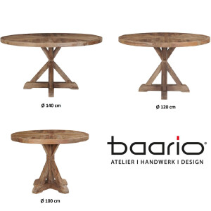 Klostertisch CHATEAU 120cm