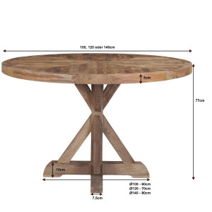 Klostertisch CHATEAU 120cm