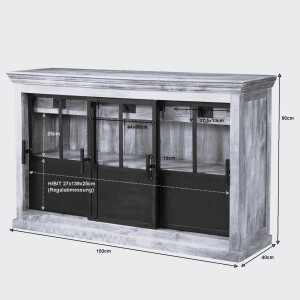 Sideboard IVETTE Industrial Style