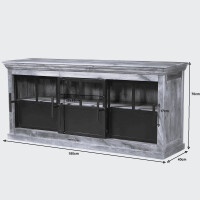 Lowboard IVETTE Industrial Metall