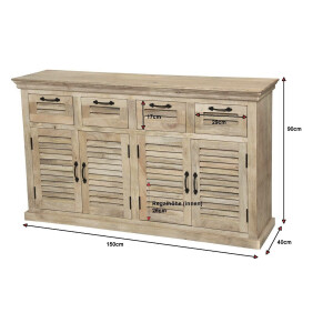 Sideboard MAREDA Lamellen